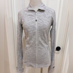 Lululemon Define Jacket Grey White Size 6